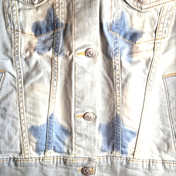 LulaRoe Harvey Light Blue Denim Jean Crop Jacket - Size XS - Picture 4 of 4